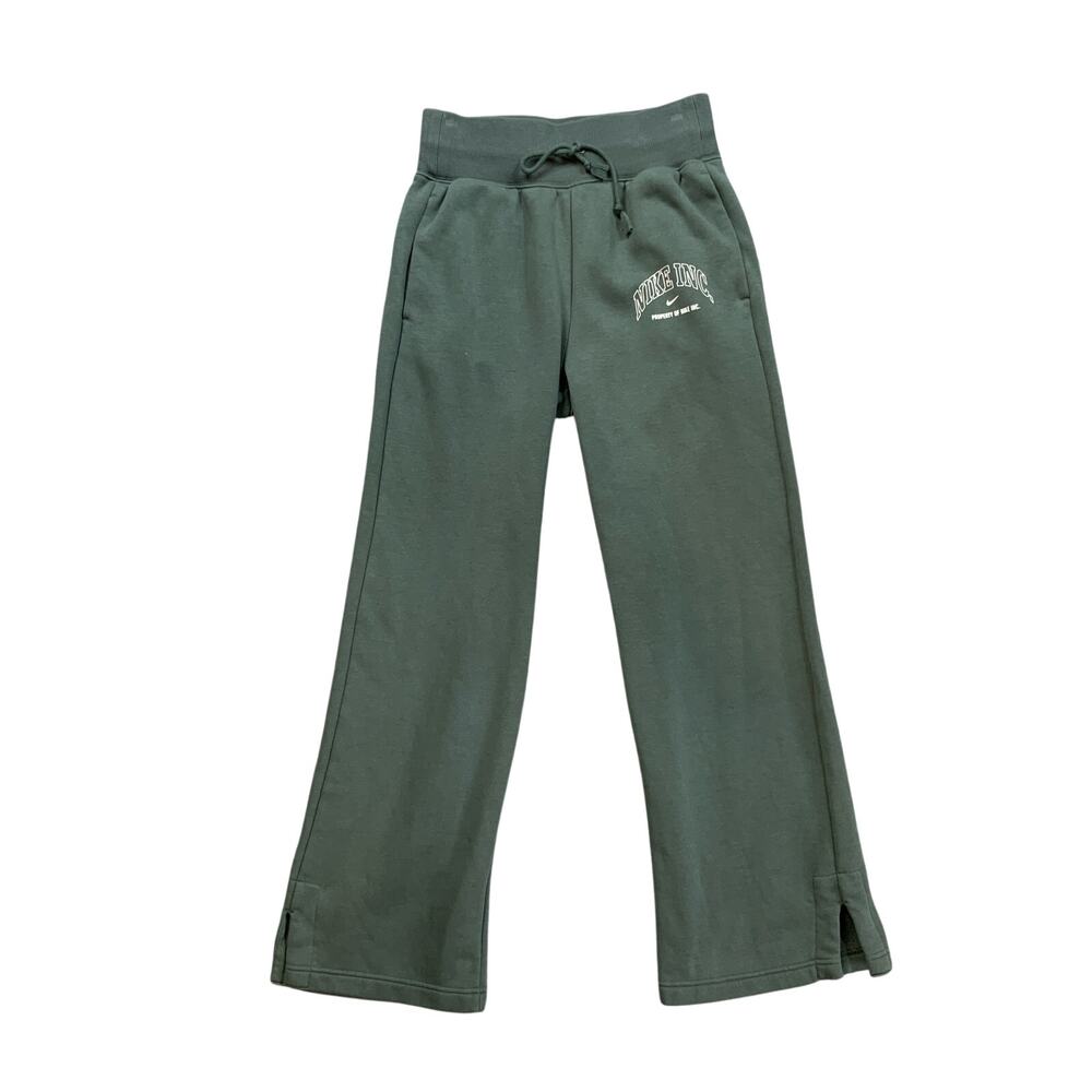 Nike Pants Womens S Small Sage Sportswear Phoenix Fleece High Waisted Wide Leg
